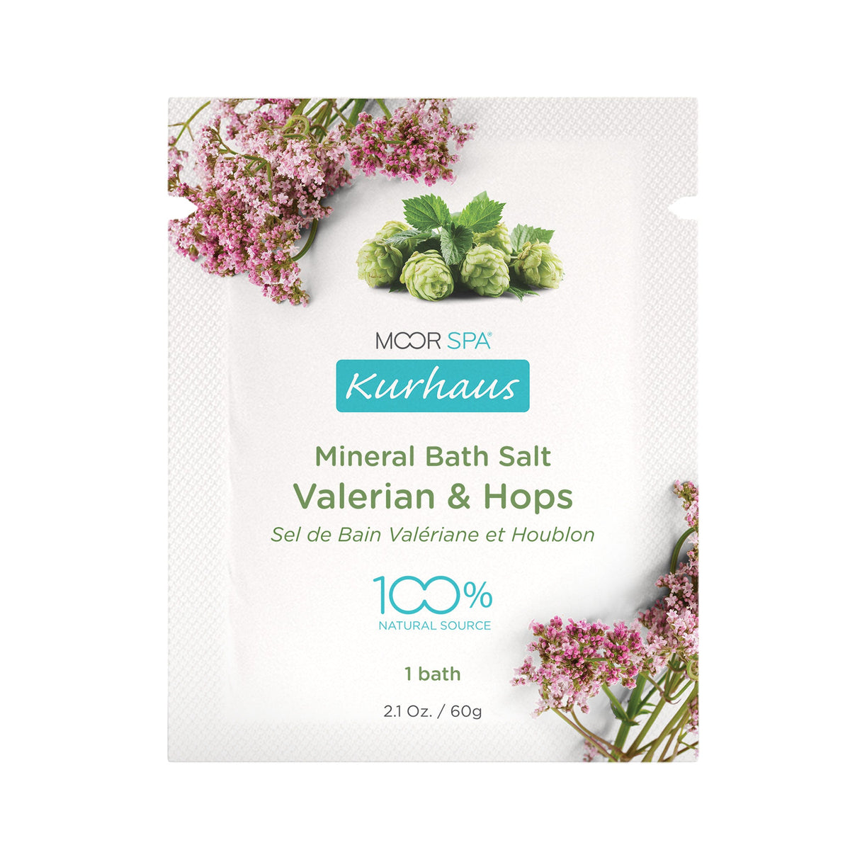 Kurhaus Mineral Bath Salt, Valerian & Hops