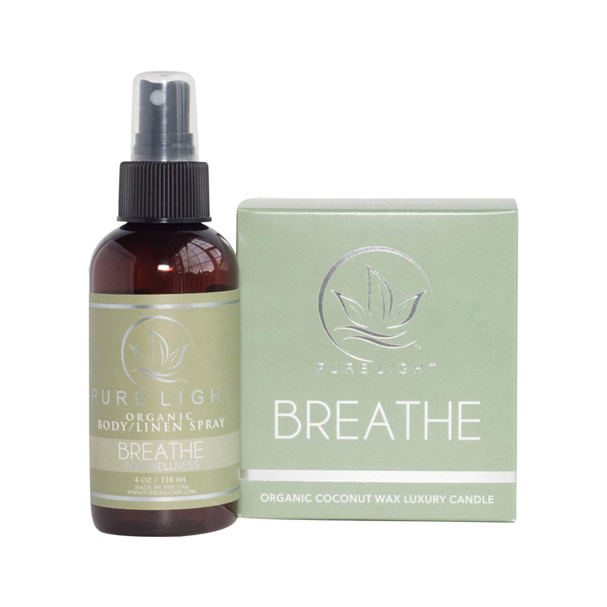 Pure Light Organic Body and Linen Spray, Breathe, 4 oz
