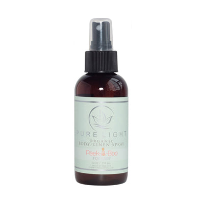 Pure Light Organic Body and Linen Spray, Peek-A-Boo, 4 oz