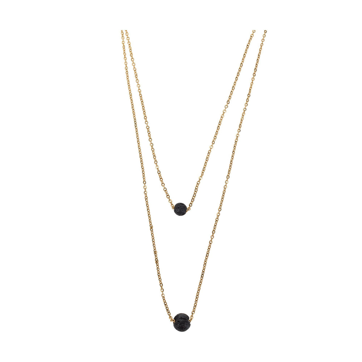Serina & Company Double Strap Lava Necklace