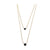 Serina & Company Double Strap Lava Necklace