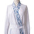 Sposh Microfiber Robe w/Trim White Sapphire Paisley Trim / White Solid Body