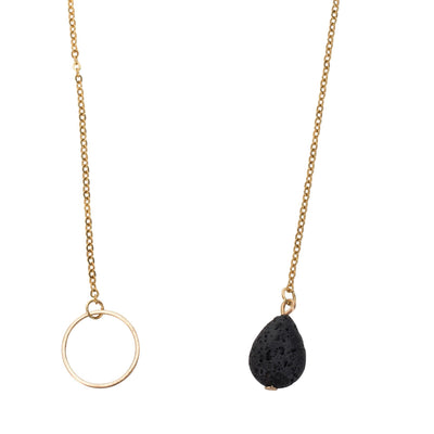 Serina & Company Tear Drop Lava Necklace