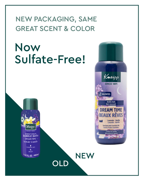 infographic showing new product labeling and stating it is now sulfate free.