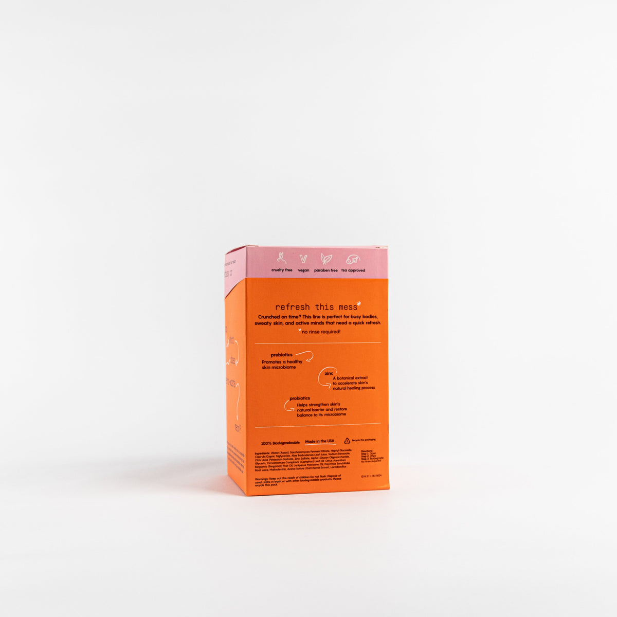 Busy Co. REFRESH Antibacterial Deodorant Wipes, Citrus, 15 ct