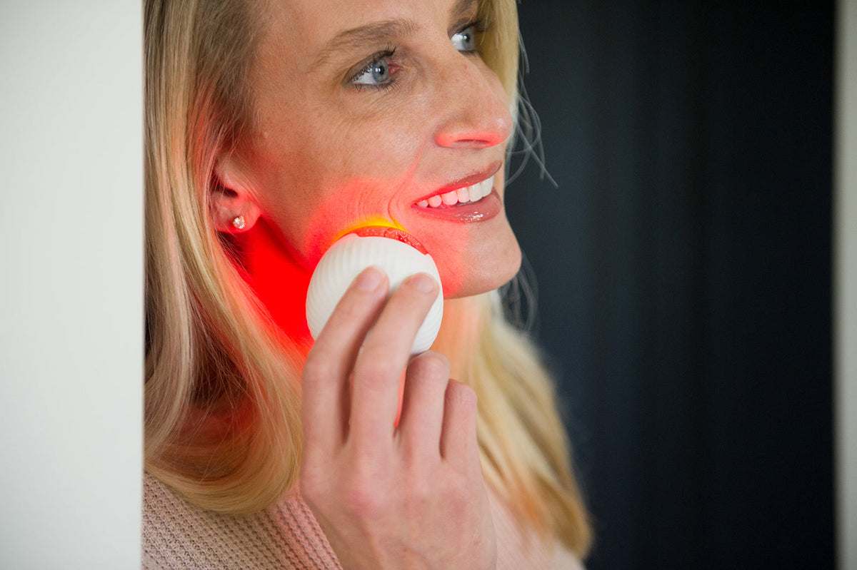 Lux Soniqué Mini LED Sonic Cleanser, Wrinkle Reduction & Acne Treatment by reVive Light Therapy