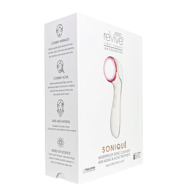 Lux Soniqué LED Sonic Cleanser, Wrinkle Reduction & Acne Treatment by reVive Light Therapy