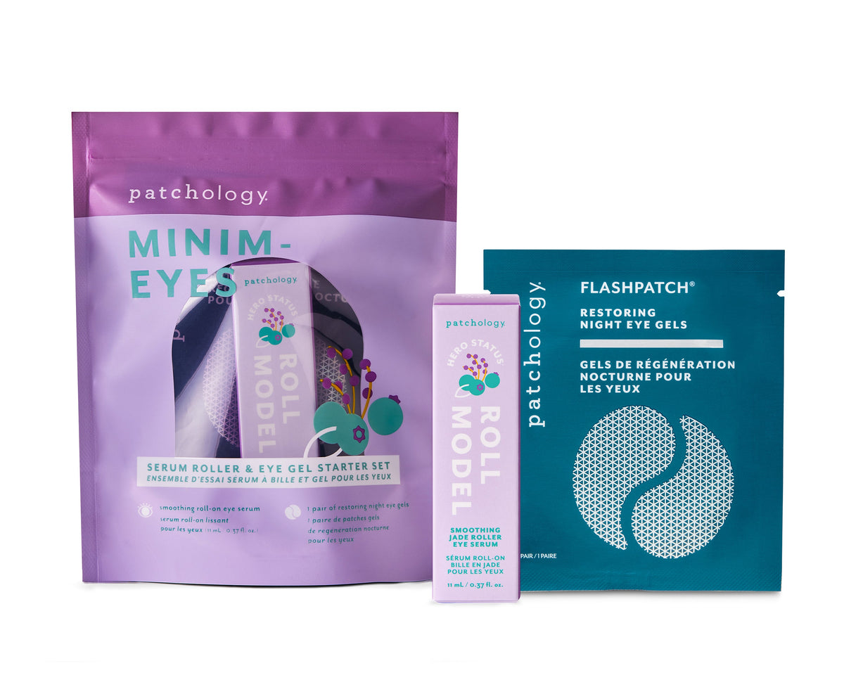 Patchology Minim-Eyes Roll Model Smoothing Eye Serum & Eye Gel Booster Kit