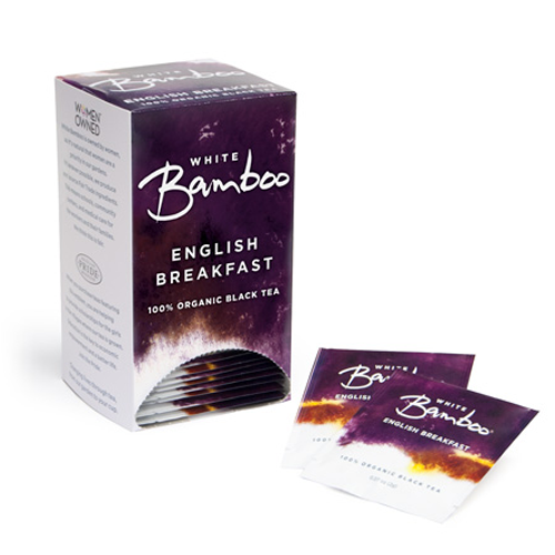 White Bamboo Tea Organic English Breakfast 25 Pc.