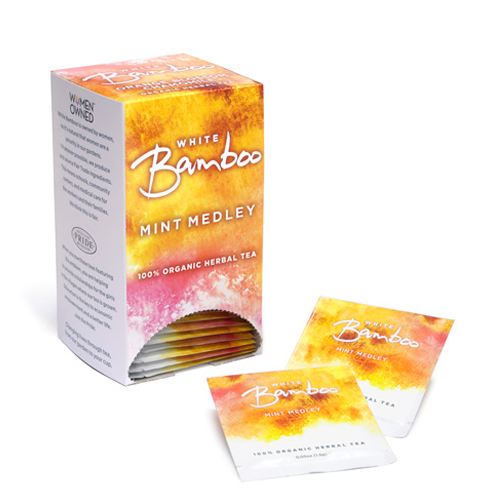 White Bamboo Tea Organic Mint Medley 25 Pc.