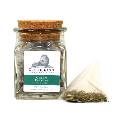 White Lion Green Passion Tea Jar 12 Ct.