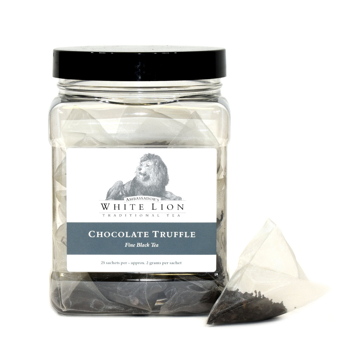 White Lion Chocolate Truffle Tea Canister 25 Ct.