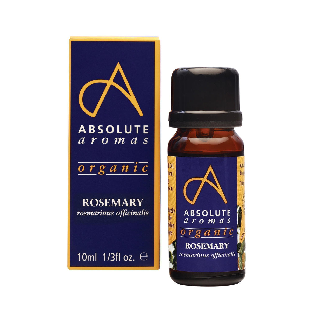 Absolute Aromas Organic Rosemary Essential Oil 0.33 Fl. Oz.