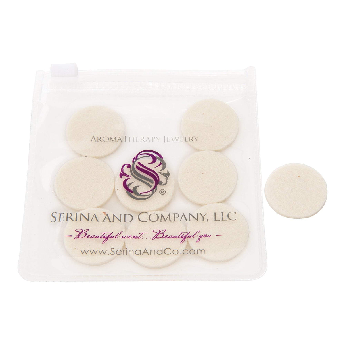 Serina & Company Round Replacement Pads / White