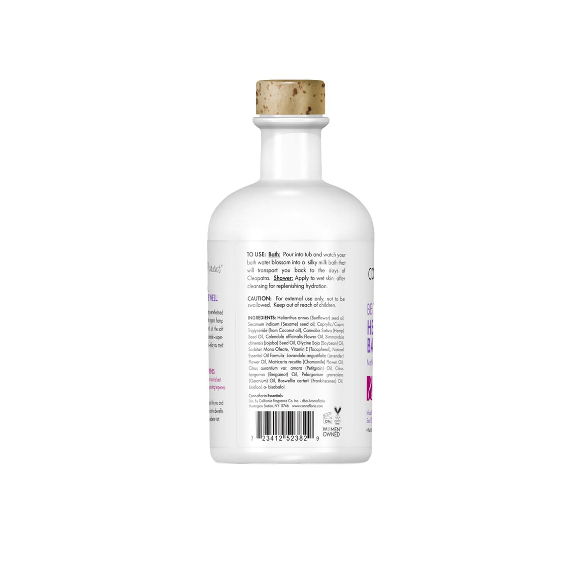 Cannafloria Hemp Bath Milk, Be Calm