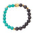 Jewelry Green & Black Lava Bracelet