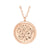 Jewelry Stainless Steel Rose Gold Swirls Pendant