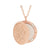 Serina & Company Stainless Steel Rose Gold Swirls Pendant