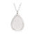 Serina & Company Stainless Steel Floral Tear Drop Pendant