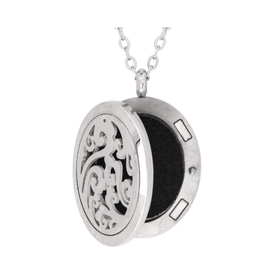 Serina & Company Stainless Steel Whimsical Oval Pendant