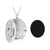 Serina & Company Stainless Steel Whimsical Oval Pendant