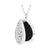 Serina & Company Stainless Steel Swirl Tear Drop Pendant