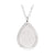 Serina & Company Stainless Steel Swirl Tear Drop Pendant