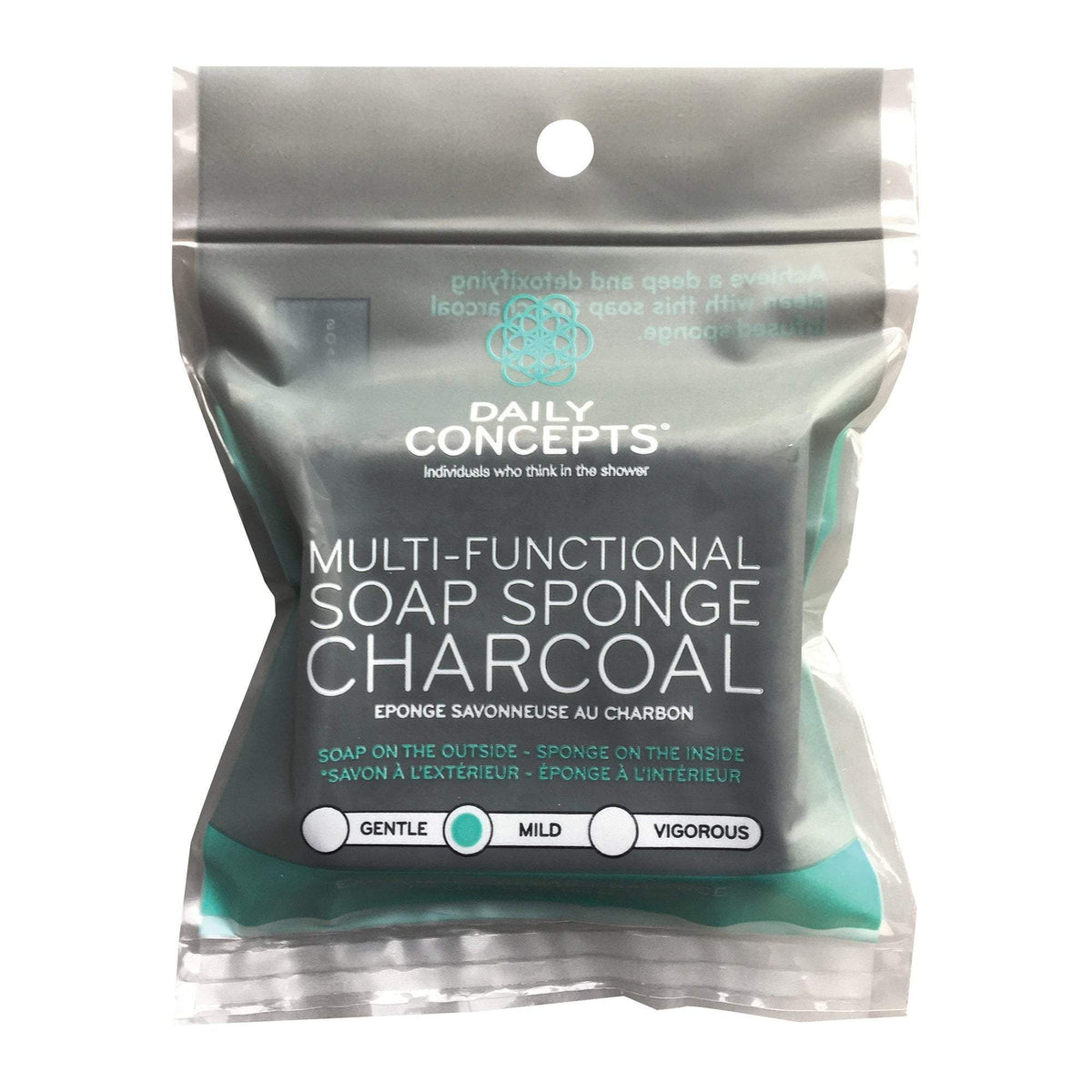 Loofahs & Sponges Daily Concepts Charcoal Soap Sponge