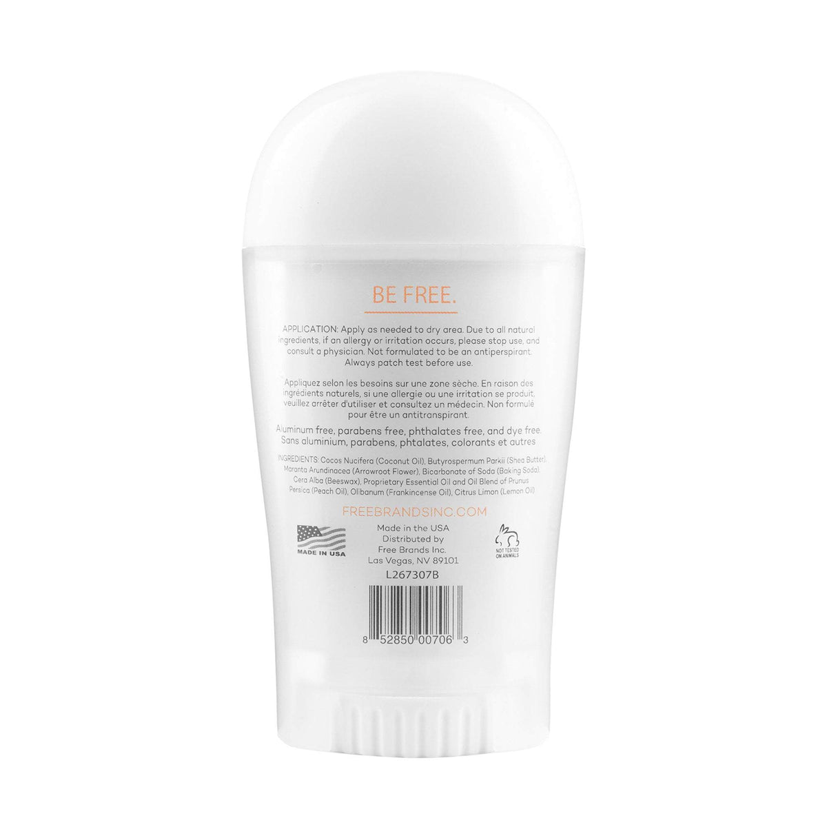 Makeup, Skin & Personal Care Freedom Natural Deodorant Frankincense Peach Large Stick