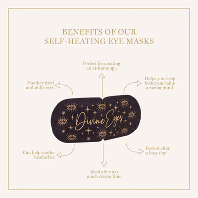 Divine Eyes Self-Heating Eye Mask, Box of 7