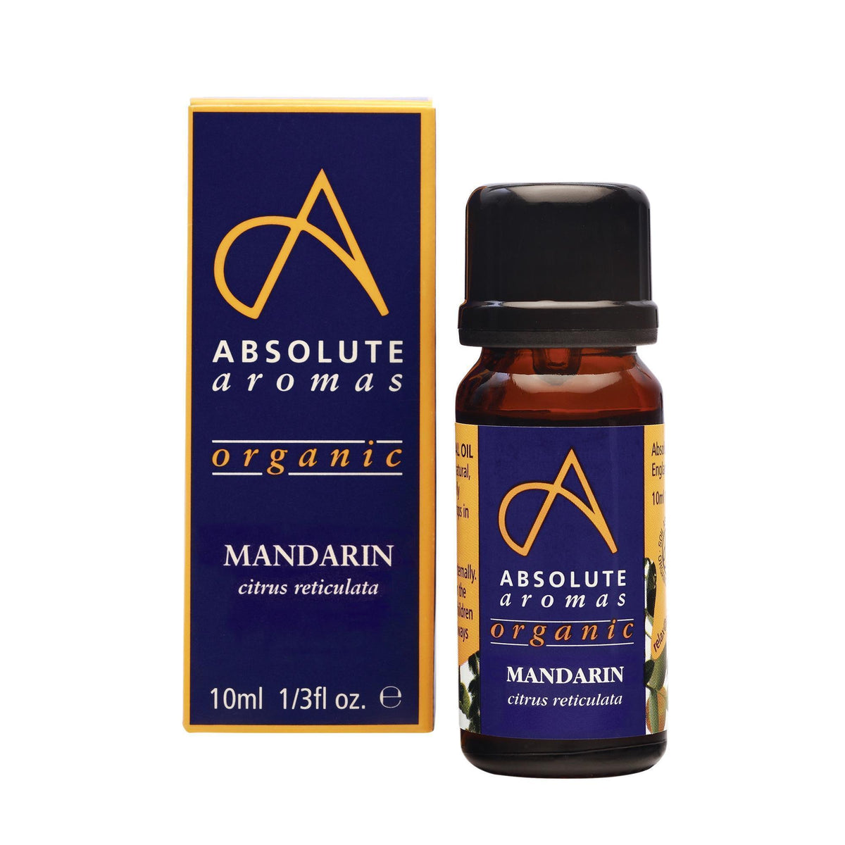 Absolute Aromas Organic Mandarin Essential Oil 0.33 Fl. Oz.